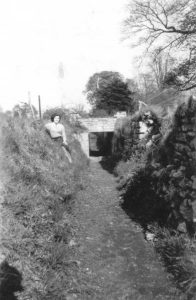 Another view from the 1950s showing the sunken section of Ha-Ha close to the bridge on which was the drive to Timsbury House.