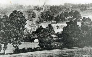 View of Lower Conygre Pit from the slope south of Radford