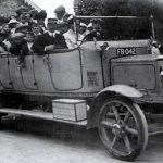 Charabanc outing dating from the 1920s, starting at the Square