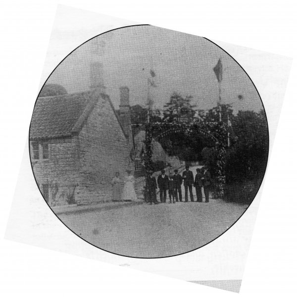 Timsbury Bottom at the time of the coronation of George V in 1911