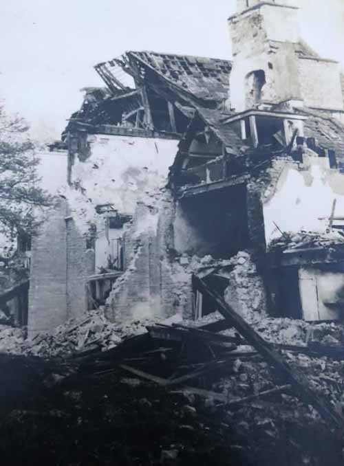 Timsbury House during demolition in 1961