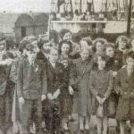 Fourth Officer P Butcher showed students from Timsbury County Secondary School round the s.s. Somerset. The school had adopted the boat.