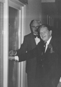 Major Bernard Cayzer opening cricket club house