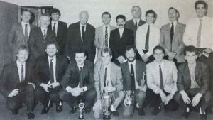 Patrick Moore at the 1988 Cricket Club Annual Dinner