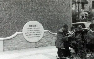 The opening of the Miner's Memorial Garden in 1995