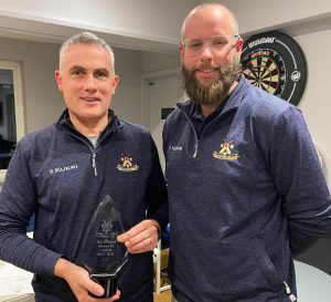 Retiring second XI captain Ben Hosford (left) with new captain Adam Workman copy