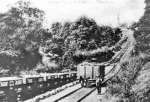 By the 1880s transporting the coal to the Somersetshire Coal Canal was not very efficient. In 1894 the owners of the pit decided to connect to a siding at Radford on the Great Western Railway. Construction of the sidings and incline began in 1898 and was completed and open in 1900. The incline remained in use until 1906.